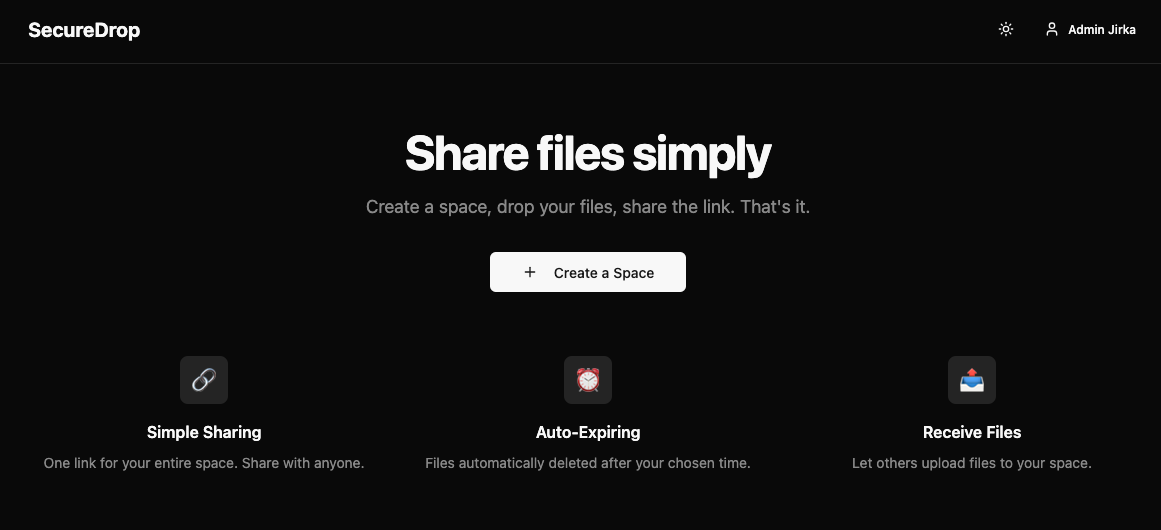 Secure Drop (WIP) screenshot 1